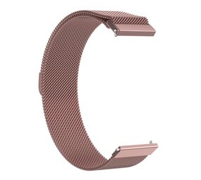 Strap-it® Milanese horlogeband 20mm - universeel - rosé pink Strap-it® Milanese horlogeband 20mm - universeel - rosé pink