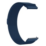 Strap-it® Milanese horlogeband 20mm - universeel - blauw Strap-it® Milanese horlogeband 20mm - universeel - blauw