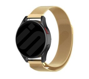 Strap-it® Samsung Galaxy Watch 4 Classic 46mm Milanese band (goud)