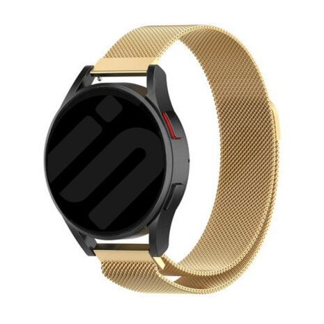 Strap-it® Strap-it Samsung Galaxy Watch 5 - 44mm Milanese band (goud) Strap-it® Strap-it Samsung Galaxy Watch 5 - 44mm Milanese band (goud)