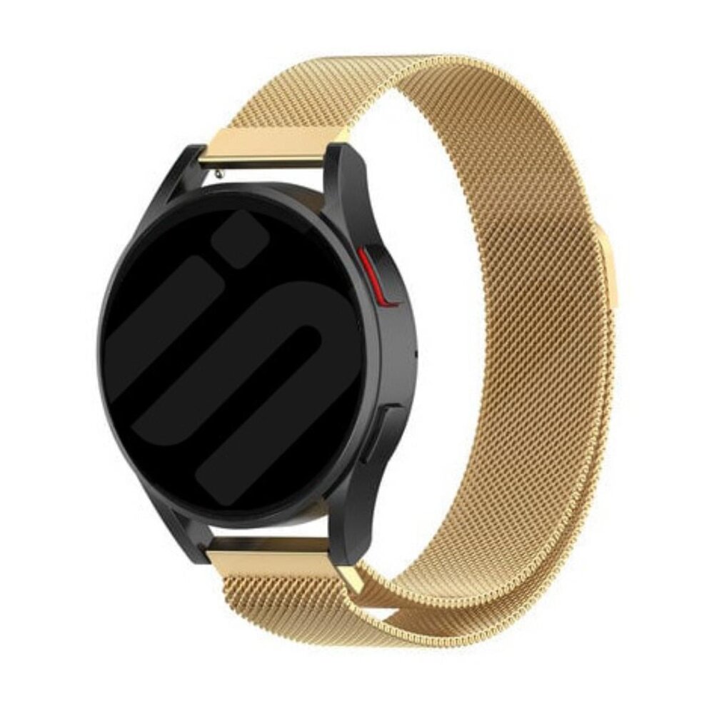 Strap-it® Strap-it Samsung Galaxy Watch 6 Classic 47mm Milanese band (goud) Strap-it® Strap-it Samsung Galaxy Watch 6 Classic 47mm Milanese band (goud)