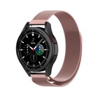 Strap-it® Strap-it Samsung Galaxy Watch 4 Classic 46mm Milanese band (roze)