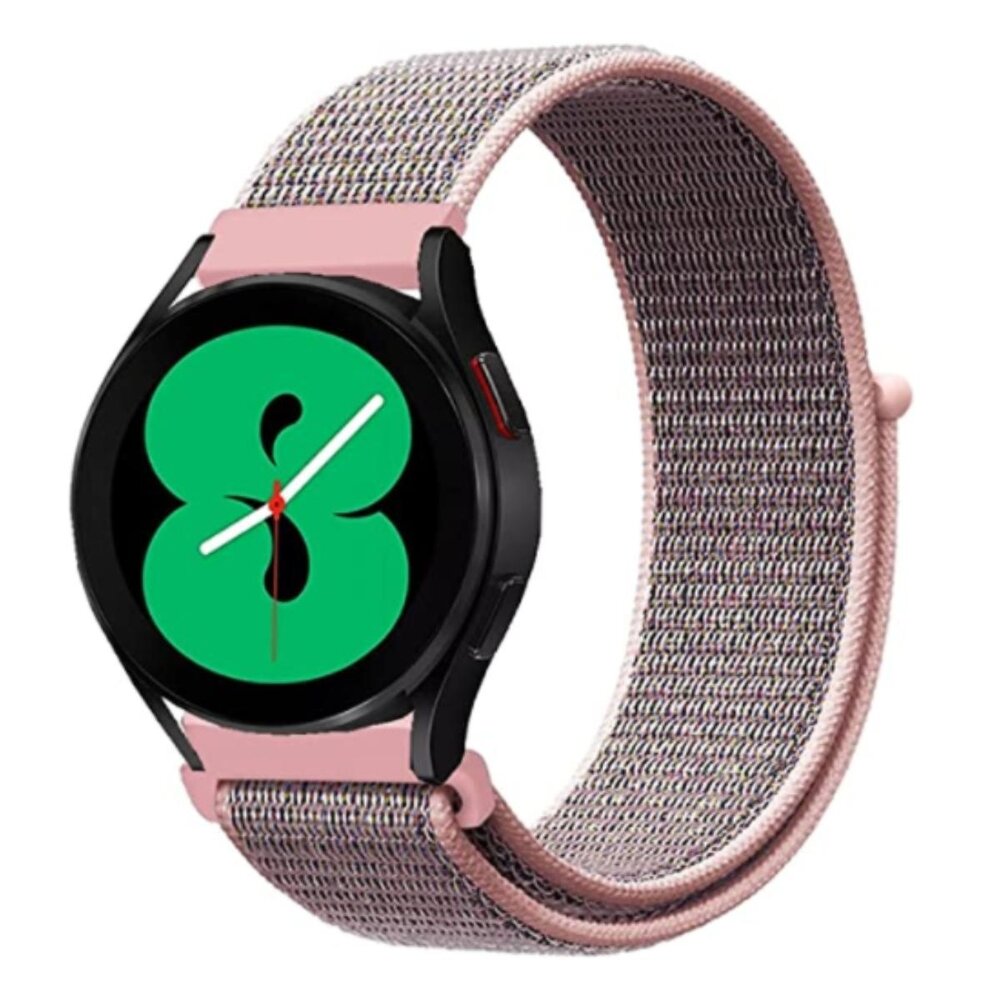Strap-it® Strap-it Samsung Galaxy Watch 4 - 44mm nylon band (pink sand) Strap-it® Strap-it Samsung Galaxy Watch 4 - 44mm nylon band (pink sand)