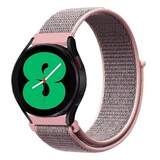 Strap-it® Samsung Galaxy Watch 4 - 44mm nylon band (pink sand)