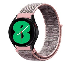 Strap-it® Samsung Galaxy Watch 4 - 44mm nylon band (pink sand) Strap-it® Samsung Galaxy Watch 4 - 44mm nylon band (pink sand)
