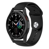 Strap-it® Samsung Galaxy Watch 4 Classic 42mm sport band (zwart) Strap-it® Samsung Galaxy Watch 4 Classic 42mm sport band (zwart)