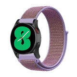 Strap-it® Samsung Galaxy Watch 4 - 44mm nylon band (lila)