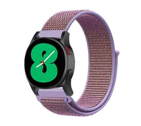 Strap-it® Samsung Galaxy Watch 4 - 44mm nylon band (lila)