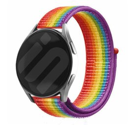 Strap-it® Samsung Galaxy Watch 6 - 44mm nylon band (regenboog)