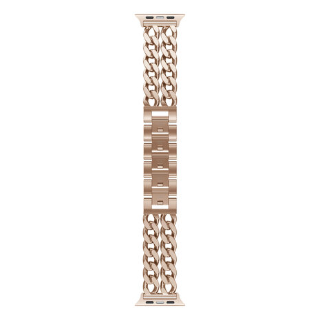 xoxo Wildhearts xoxo Wildhearts Apple Watch stalen bandje - Chain strap (rose gold) - 38/40/41/42mm xoxo Wildhearts xoxo Wildhearts Apple Watch stalen bandje - Chain strap (rose gold) - 38/40/41/42mm