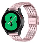 Strap-it® Strap-it Samsung Galaxy Watch 4 - 44mm roestvrij stalen band (rosé pink)