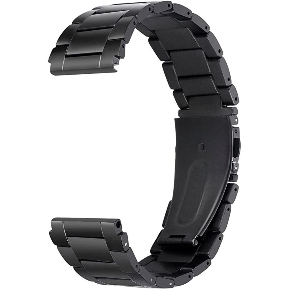 Strap-it® Strap-it Withings ScanWatch 2 - 38mm titanium band (zwart)