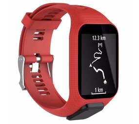Strap-it® TomTom Golfer 2 siliconen bandje (rood)