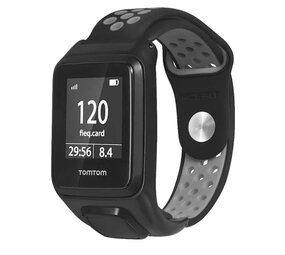 Strap-it® TomTom Adventurer sport bandje (zwart/grijs) Strap-it® TomTom Adventurer sport bandje (zwart/grijs)
