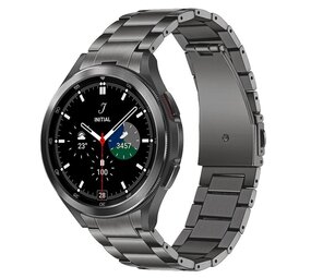 Strap-it® Samsung Galaxy Watch 4 Classic 46mm titanium bandje (grafiet) Strap-it® Samsung Galaxy Watch 4 Classic 46mm titanium bandje (grafiet)