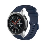 Strap-it® Samsung Galaxy Watch 46mm luxe siliconen bandje (donkerblauw)