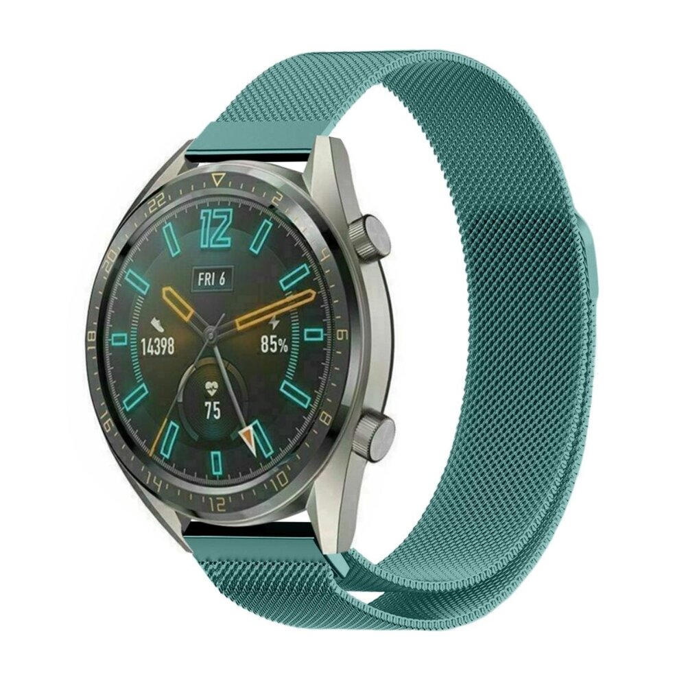 Strap-it® Strap-it Huawei Watch GT 2 Milanese band (groen) Strap-it® Strap-it Huawei Watch GT 2 Milanese band (groen)
