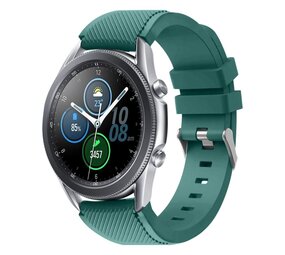 Strap-it® Samsung Galaxy Watch 3 45mm siliconen bandje (dennengroen)