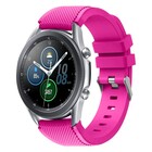 Strap-it® Strap-it Samsung Galaxy Watch 3 45mm siliconen bandje (knalroze)