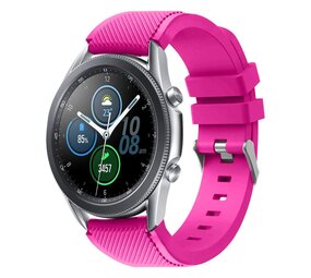 Strap-it® Samsung Galaxy Watch 3 45mm siliconen bandje (knalroze)