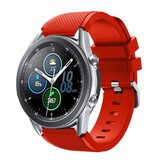 Strap-it® Samsung Galaxy Watch 3 45mm siliconen bandje (rood)