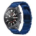 Strap-it® Strap-it Samsung Galaxy Watch 3 stalen band 45mm (blauw)
