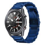 Strap-it® Samsung Galaxy Watch 3 stalen band 45mm (blauw)