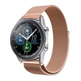 Strap-it® Samsung Galaxy Watch 3 Milanese band 45mm (rosé goud)