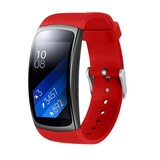 Strap-it® Samsung Gear Fit 2 / Gear Fit 2 Pro siliconen bandje (knalrood)