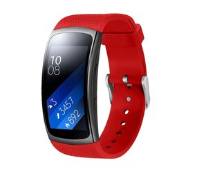 Strap-it® Samsung Gear Fit 2 / Gear Fit 2 Pro siliconen bandje (knalrood)