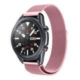 Strap-it® Samsung Galaxy Watch 3 Milanese band 45mm (roze)