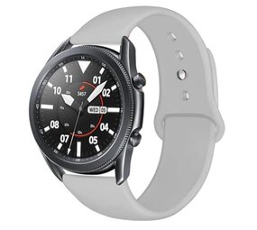 Strap-it® Samsung Galaxy Watch 3 sport band 45mm (grijs) Strap-it® Samsung Galaxy Watch 3 sport band 45mm (grijs)