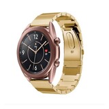 Strap-it® Samsung Galaxy Watch 3 - 41mm metalen bandje (goud) Strap-it® Samsung Galaxy Watch 3 - 41mm metalen bandje (goud)
