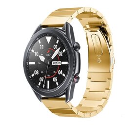 Strap-it® Samsung Galaxy Watch 3 - 45mm metalen bandje (goud)