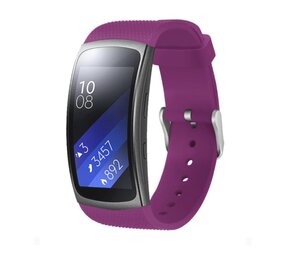 Strap-it® Samsung Gear Fit 2 / Gear Fit 2 Pro siliconen bandje (paars)
