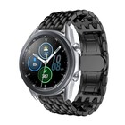 Strap-it® Strap-it Samsung Galaxy Watch 3 - 45mm stalen draak band (zwart)