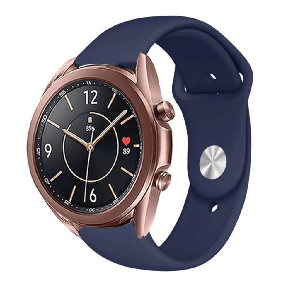 Strap-it® Strap-it Samsung Galaxy Watch 3 sport bandje 41mm (donkerblauw)