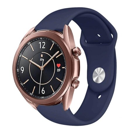 Strap-it® Strap-it Samsung Galaxy Watch 3 sport bandje 41mm (donkerblauw)