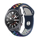 Strap-it® Strap-it Samsung Galaxy Watch 3 sport band 45mm (donkerblauw/kleurrijk)