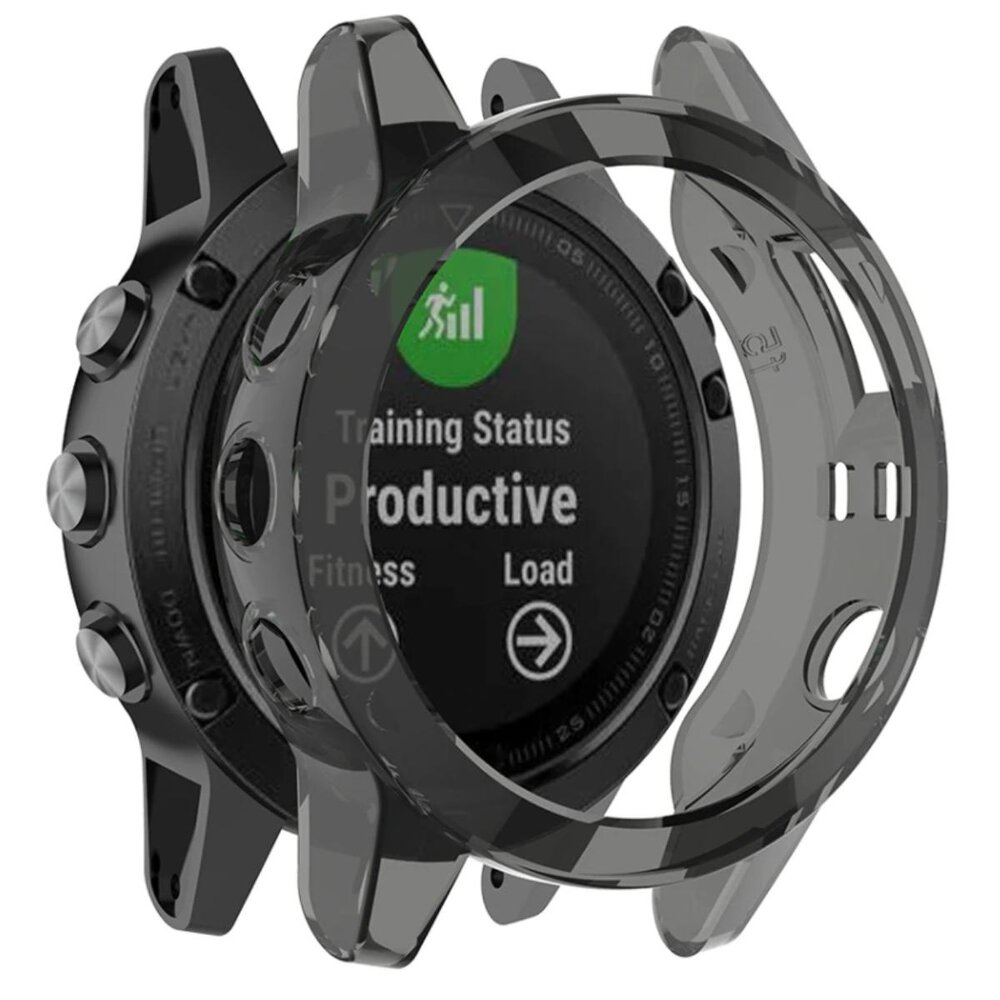 Strap-it® Strap-it Garmin Fenix 5 (Plus) TPU case (transparant zwart)