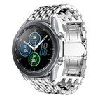 Strap-it® Strap-it Samsung Galaxy Watch 3 - 45mm stalen draak band (zilver)