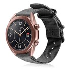 Strap-it® Strap-it Samsung Galaxy Watch 3 - 41mm nylon gesp band (zwart)