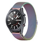 Strap-it® Strap-it Samsung Galaxy Watch 3 Milanese band 45mm (regenboog)