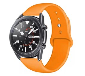 Strap-it® Samsung Galaxy Watch 3 sport band 45mm (oranje) Strap-it® Samsung Galaxy Watch 3 sport band 45mm (oranje)