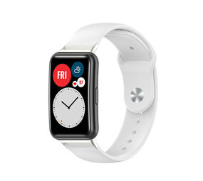 Strap-it® Huawei Watch Fit SE sport bandje (wit)