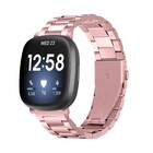 Strap-it® Strap-it Fitbit Sense stalen band (rosé pink)