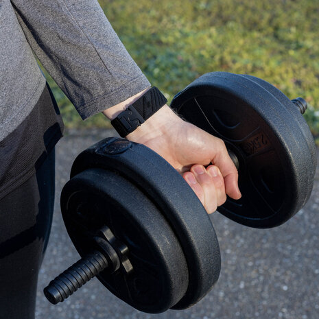 Bandz Bandz Apple Watch nylon band 'Wave' met P-buckle (zwart) Bandz Bandz Apple Watch nylon band 'Wave' met P-buckle (zwart)