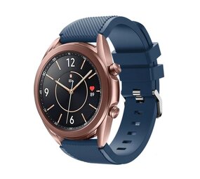 Strap-it® Samsung Galaxy Watch 3 41mm siliconen bandje (donkerblauw)