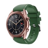 Strap-it® Samsung Galaxy Watch 3 41mm siliconen bandje (legergroen)