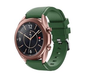 Strap-it® Samsung Galaxy Watch 3 41mm siliconen bandje (legergroen)